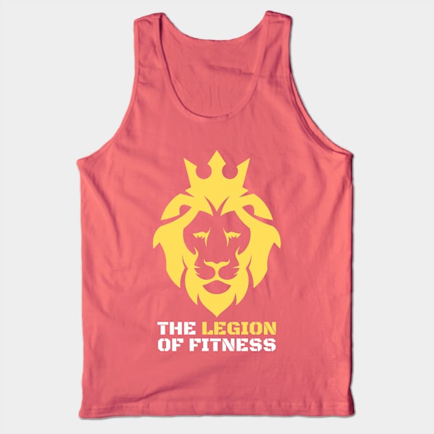 The Legion of Fitness Yellow Tank Top by robbonavoglia